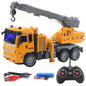JC21 Wireless RC 4 Channels Mini Fire Truck Fire Engine Toy with Lights Electric Car Model Toy for Kids