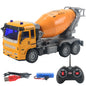 JC21 Wireless RC 4 Channels Mini Fire Truck Fire Engine Toy with Lights Electric Car Model Toy for Kids