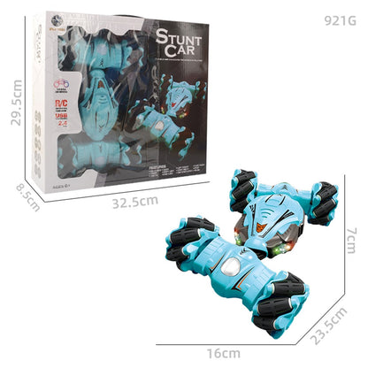 YL-51 2.4GHz 4WD RC Car Music Light Stunt Twist Deformation Off-road Remote Control Car Children Boys Toy Gift