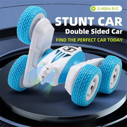 GT1 Mini 2.4G RC Car Double-Sided Stunt Drift Rolling Remote Control Off-road Car Children Boys Toy