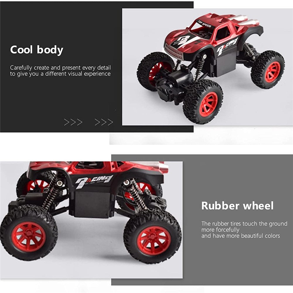 Children 2.4Ghz Alloy Climbing Car Electric 4WD Remote Control Off-Road Stunt Car Toys for Birthday, Christmas Gift