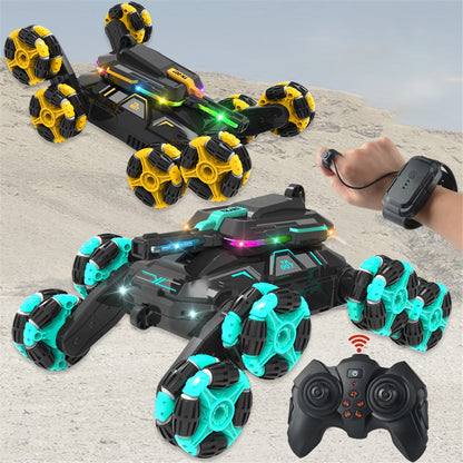 YL-86 2.4G RC Stunt Car for Kids Age Above 6 Dual Control Modes Off-Road Drift Cars Toy with LED Lights