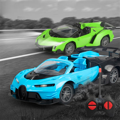 LX6078A 1:18 4CH RC Car Simulation Racing Car Model Toy Wireless Drift Electric Vehicle Toys for Children