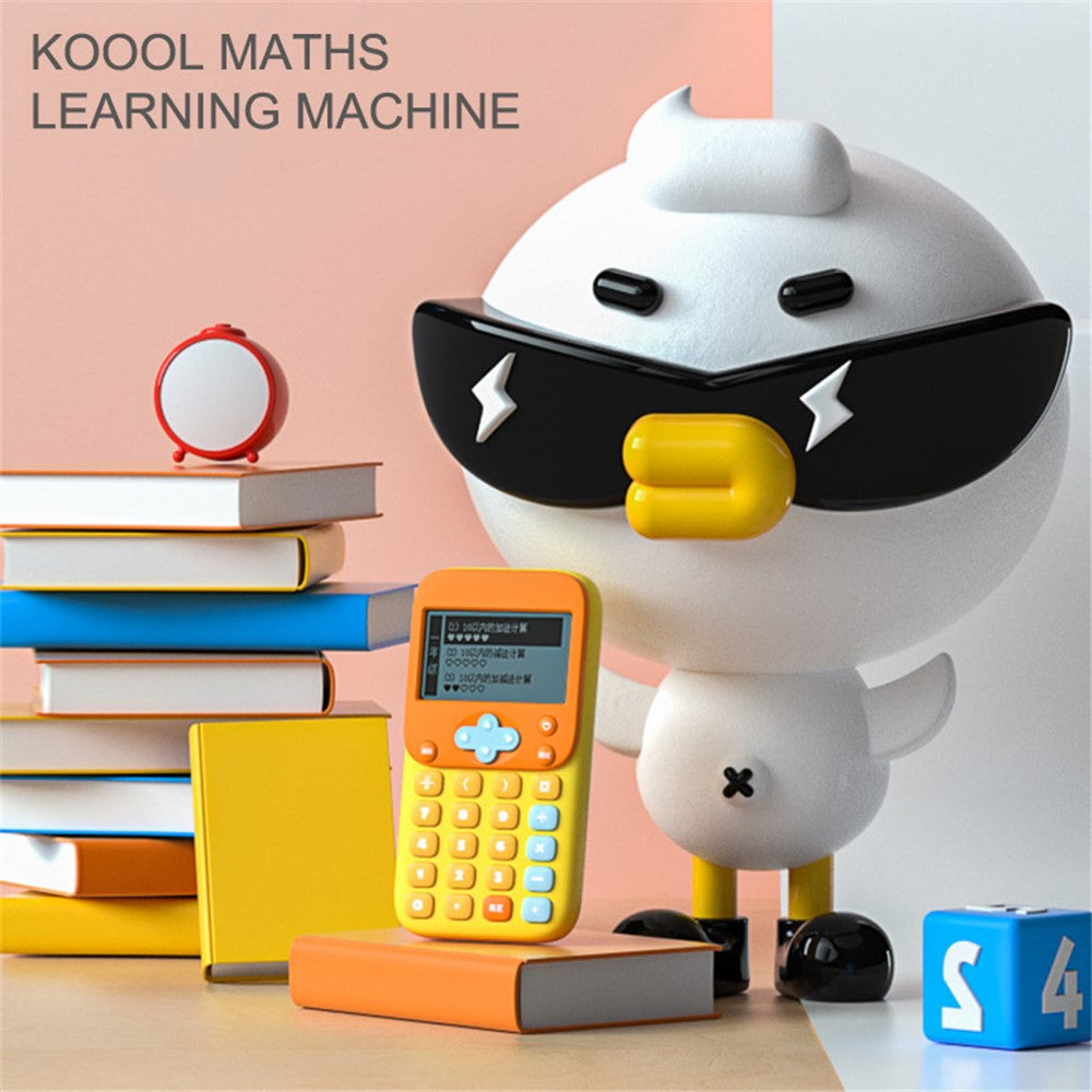 KOOOL K45 II Cartoon Children Math Calculator Learning Machine Mini Math Exercise Pad for Primary / Middle School Students