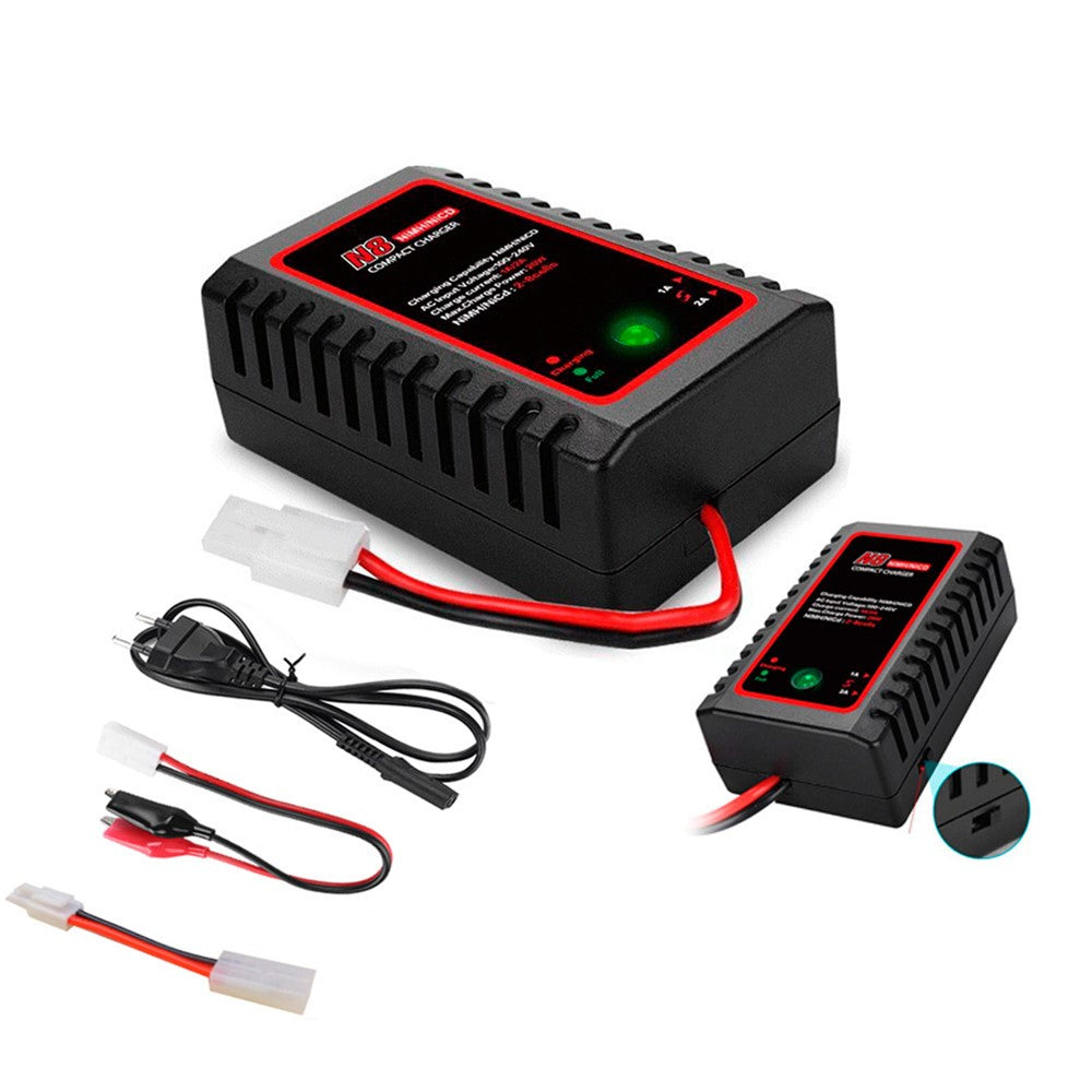 N8 NiMH / NiCd Battery Charger RC Battery Charger Model Aircraft Charger with Mini Tamiya Connector for RC Hobbies Charging