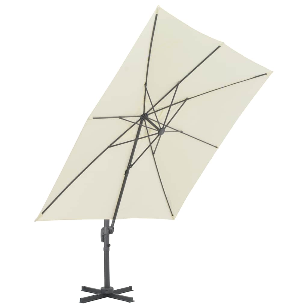 Ampelschirm Mit Aluminiummast Sand Sandfarbe