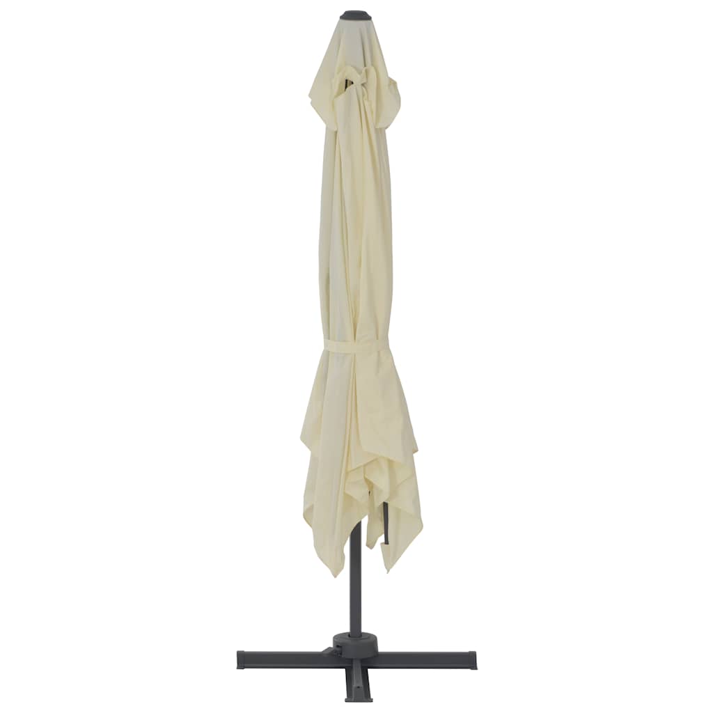 Ampelschirm Mit Aluminiummast Sand Sandfarbe