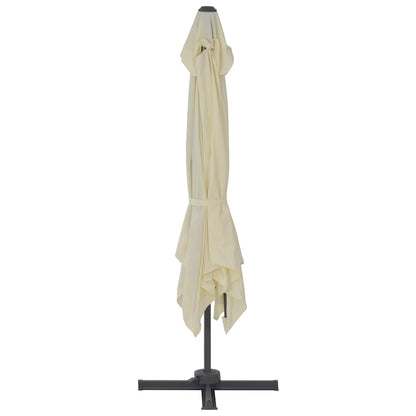 Ampelschirm Mit Aluminiummast Sand Sandfarbe