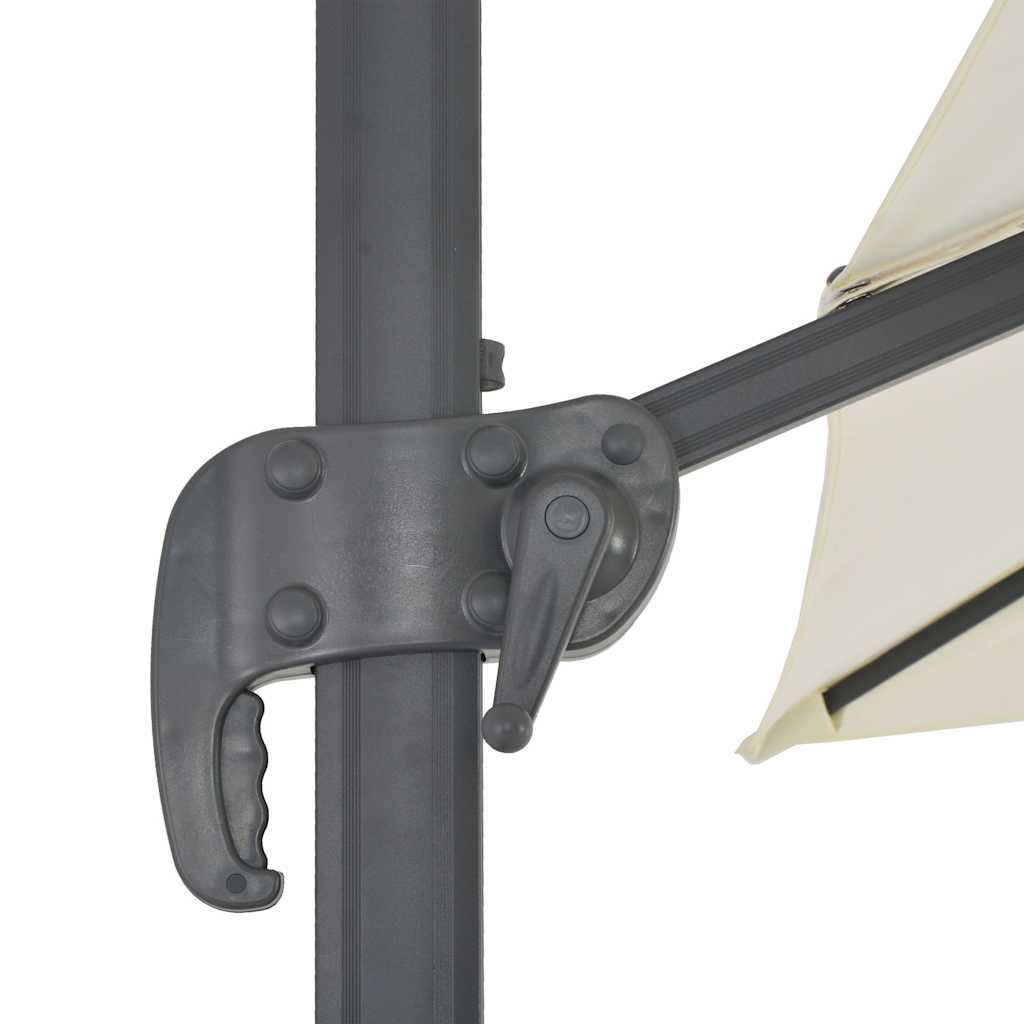 Ampelschirm Mit Aluminiummast Sand Sandfarbe