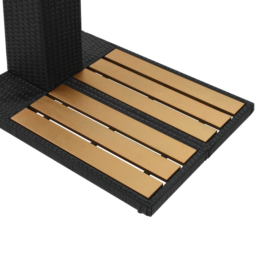 Gartendusche Poly Rattan Wpc