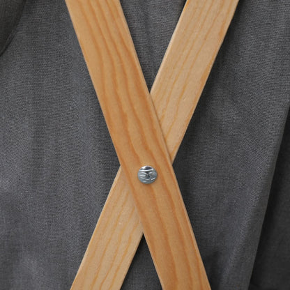 Faltbarer Wäschekorb Holz Und Stoff