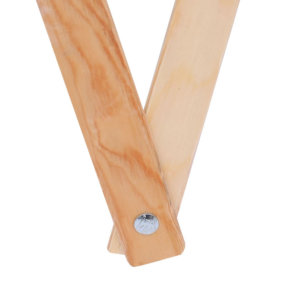 Faltbarer Wäschekorb Holz Und Stoff