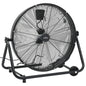 Trommelventilator Industriell 60 Cm 172,5 W Schwarz