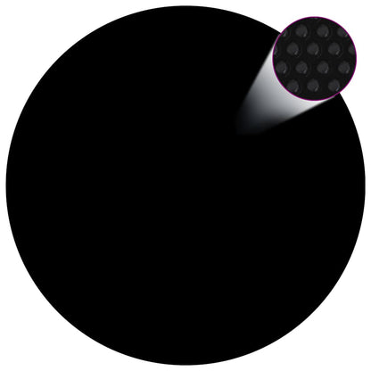 Treibende Pool-Solarplane Pe 210 Cm Schwarz Und Blau