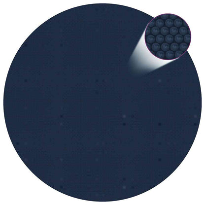 Treibende Pool-Solarplane Pe 210 Cm Schwarz Und Blau