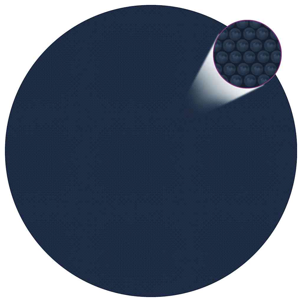 Treibende Pool-Solarplane Pe 210 Cm Schwarz Und Blau