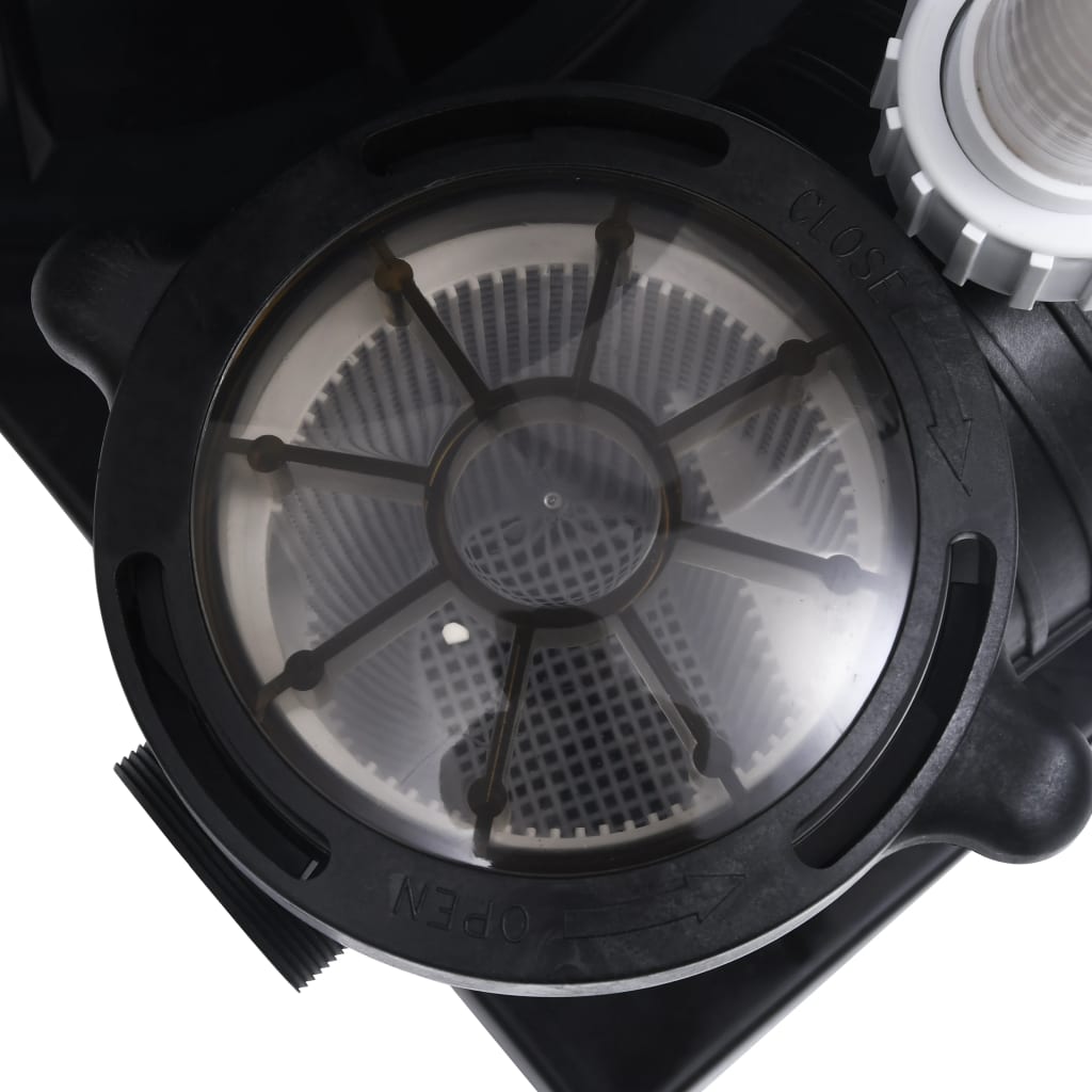 Sandfilter Mit 7-Wege-Ventil Und 1000 W Pumpe Blau Schwarz Taupe
