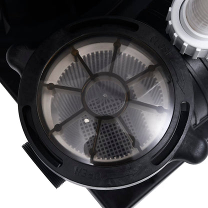 Sandfilter Mit 7-Wege-Ventil Und 1000 W Pumpe Blau Schwarz Taupe