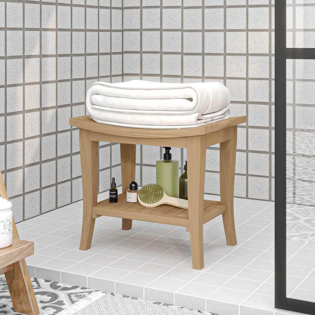 Badezimmer-Beistelltisch 50X35X45 Cm Massivholz Teak