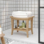 Badezimmer-Beistelltisch 50X35X45 Cm Massivholz Teak