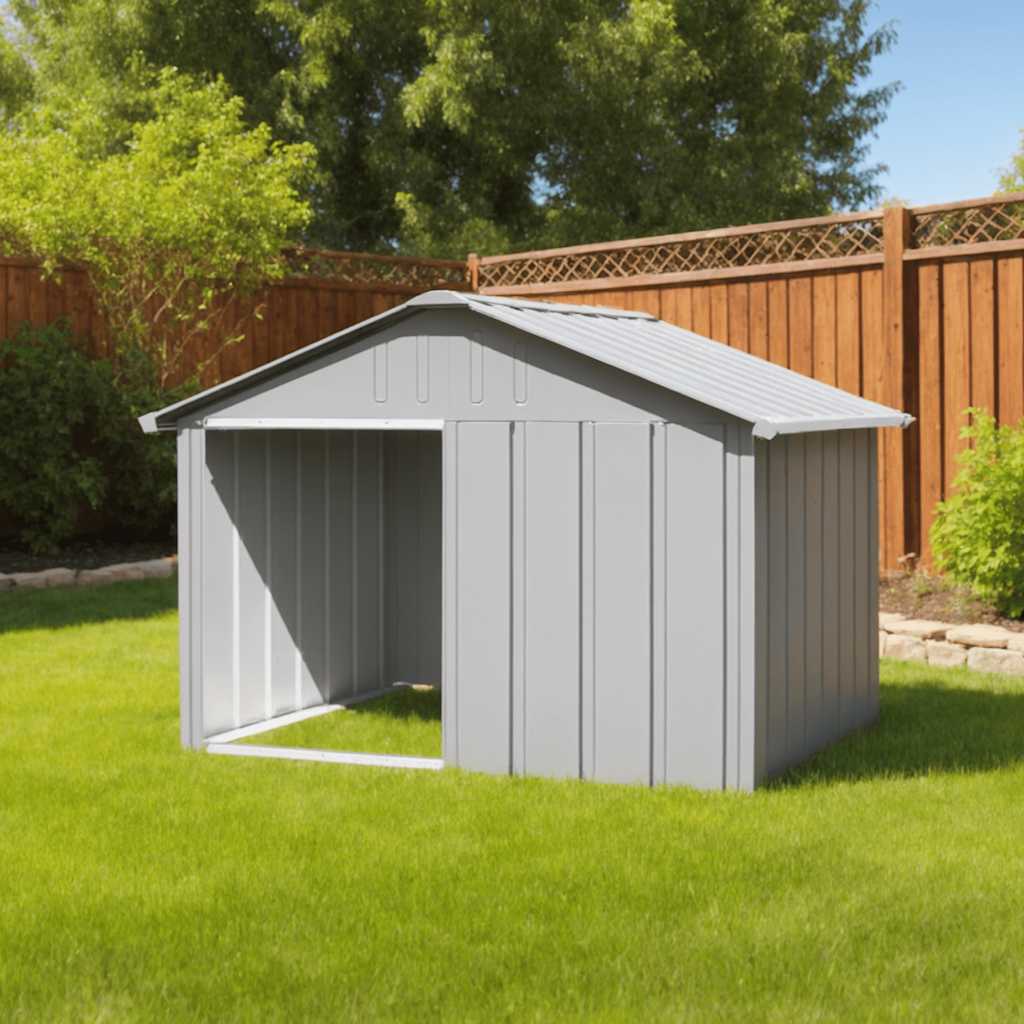 Hundehütte 116,5X153X81,5 Cm Verzinkter Stahl