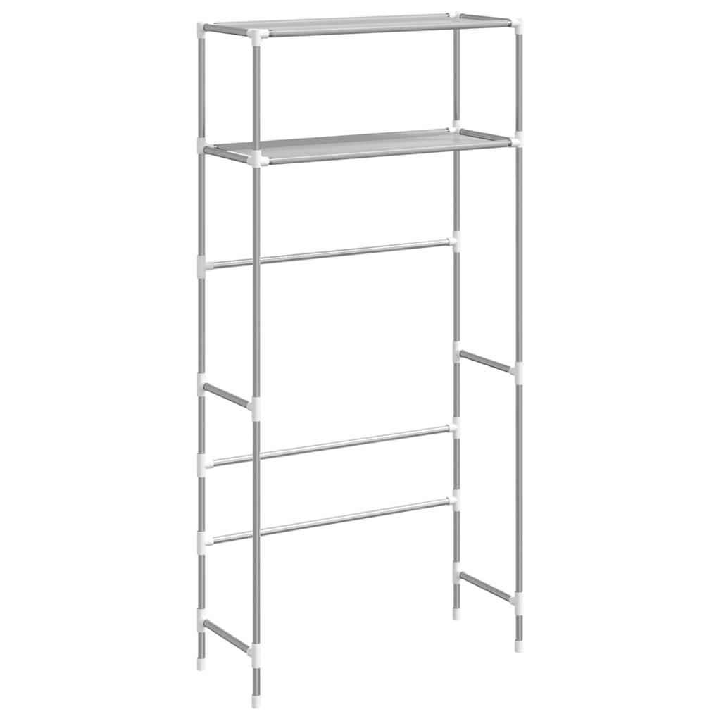 Waschmaschinenregal 2 Ablagen 69X28X143 Cm Eisen