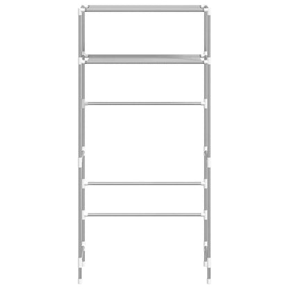 Waschmaschinenregal 2 Ablagen 69X28X143 Cm Eisen