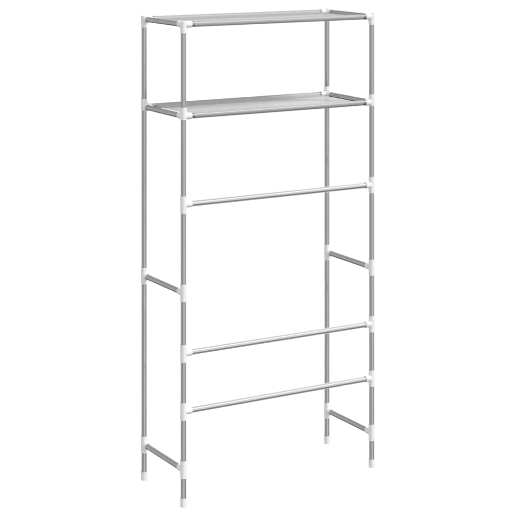 Waschmaschinenregal 2 Ablagen 69X28X143 Cm Eisen