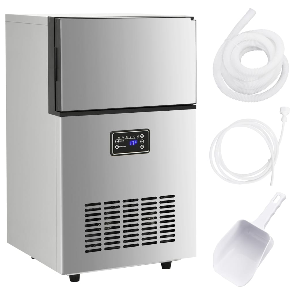 Eiswürfelmaschine Silbern 45 Kg / 24 H
