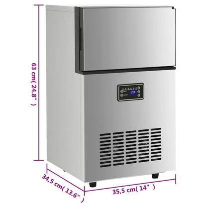 Eiswürfelmaschine Silbern 45 Kg / 24 H