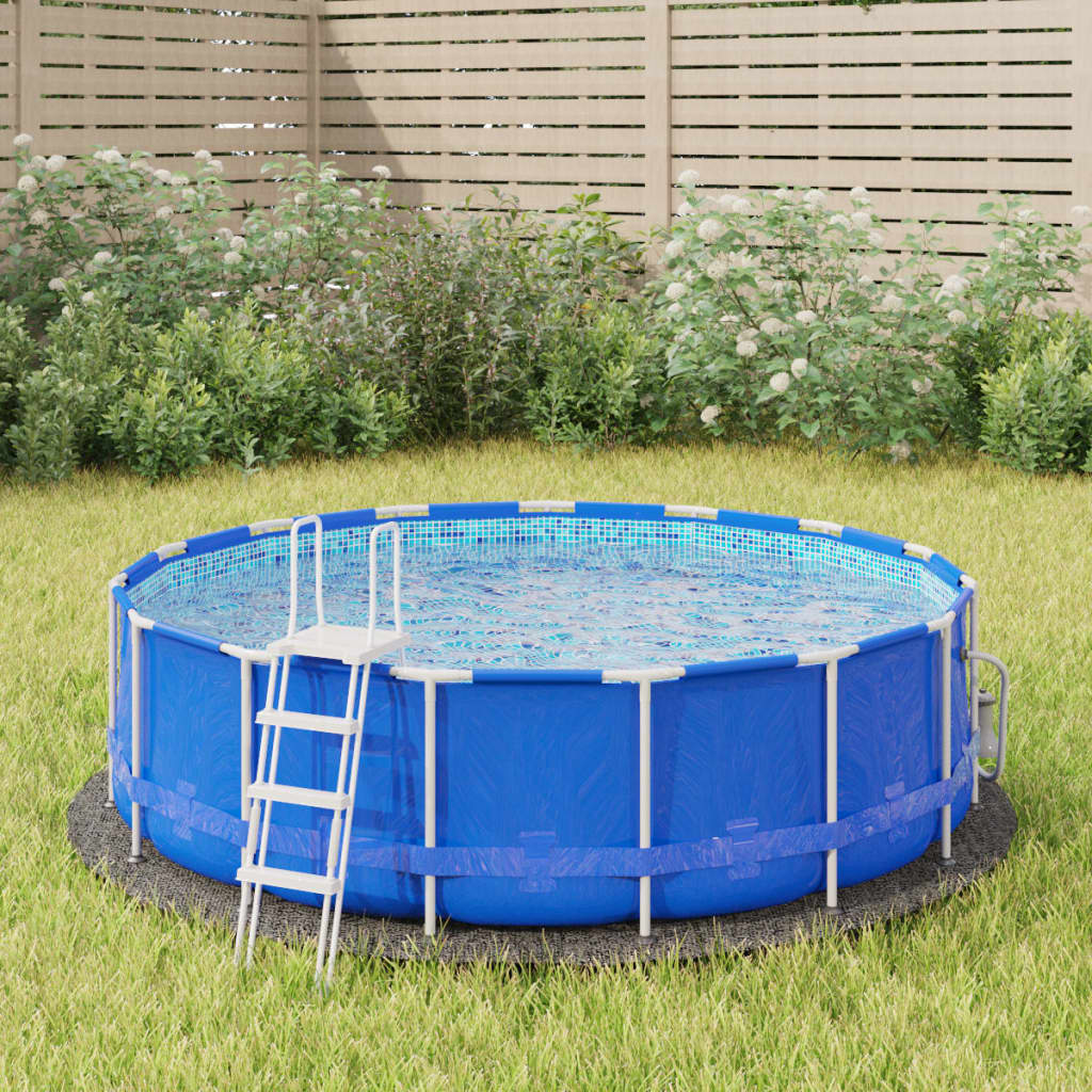 Pool-Bodentuch Ø458 Cm Polyester Geotextil Hellgrau