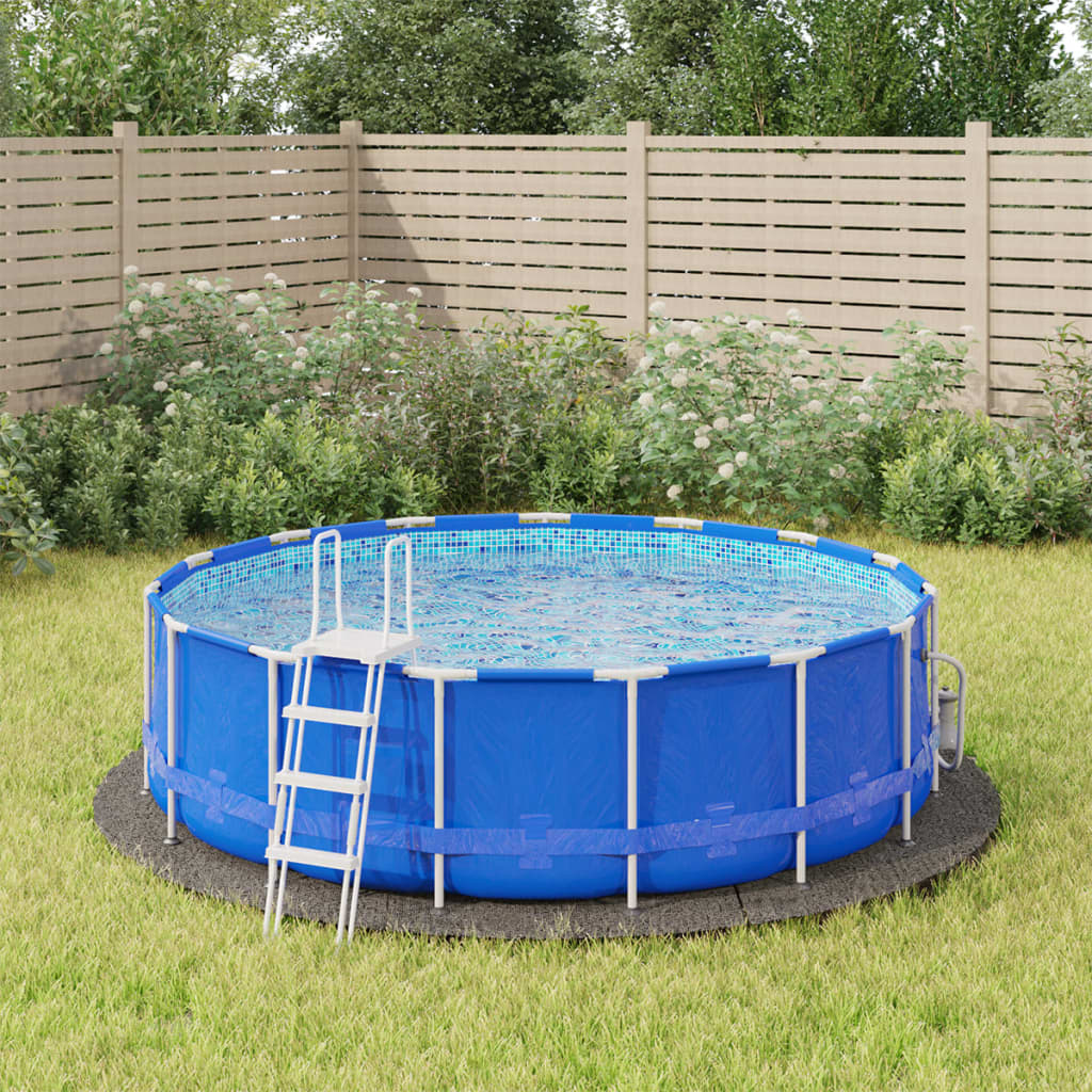 Pool-Bodentuch Ø458 Cm Polyester Geotextil Hellgrau