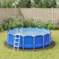 Pool-Bodentuch Ø458 Cm Polyester Geotextil Hellgrau