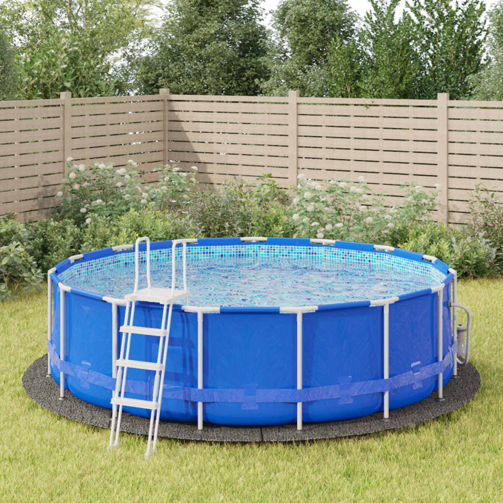 Pool-Bodentuch Ø458 Cm Polyester Geotextil Hellgrau