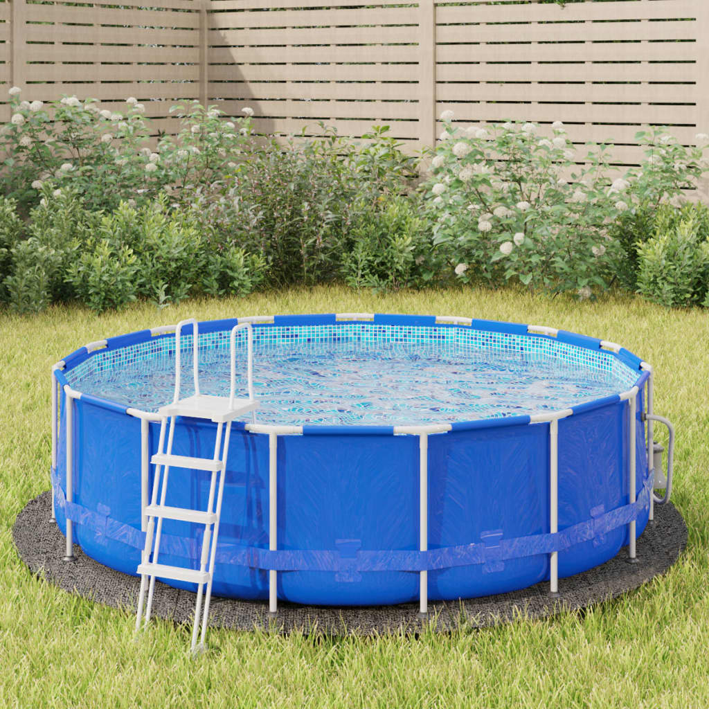 Pool-Bodentuch Ø458 Cm Polyester Geotextil Hellgrau