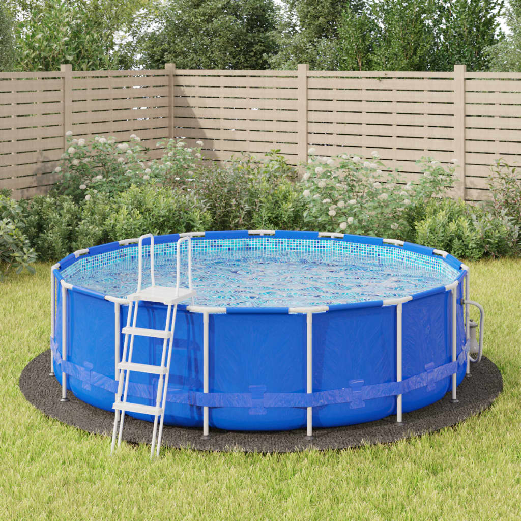 Pool-Bodentuch Ø458 Cm Polyester Geotextil Hellgrau