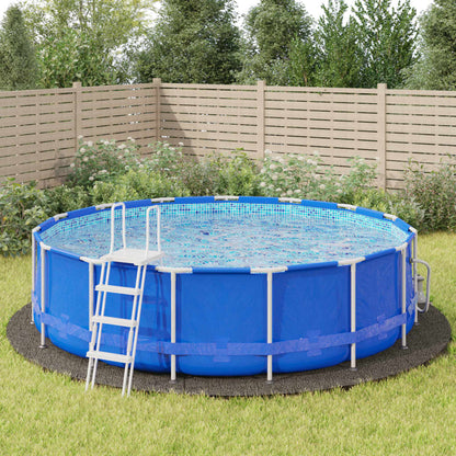 Pool-Bodentuch Ø458 Cm Polyester Geotextil Hellgrau