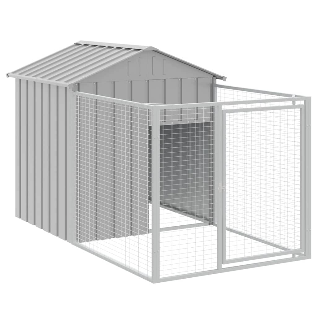 Hundehütte Mit Auslauf Verzinkter Stahl
