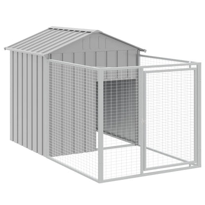 Hundehütte Mit Auslauf Verzinkter Stahl