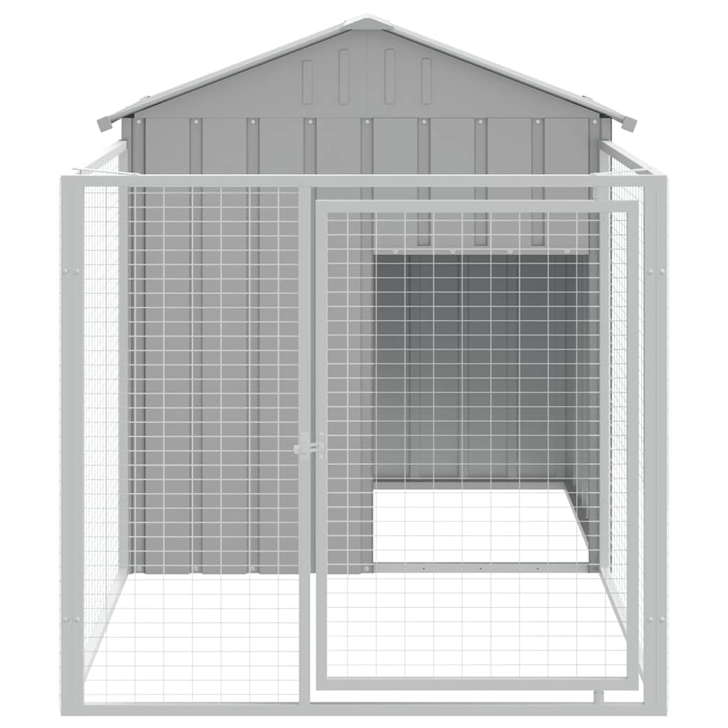 Hundehütte Mit Auslauf Verzinkter Stahl