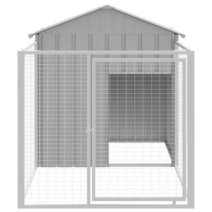 Hundehütte Mit Auslauf Verzinkter Stahl