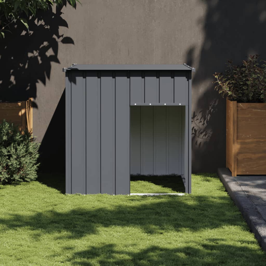 Hundehütte Mit Dach 110 X 103 X 109 Cm Verzinkter Stahl