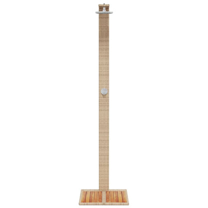 Gartendusche 50X55X224 Cm Poly Rattan Und Akazienholz