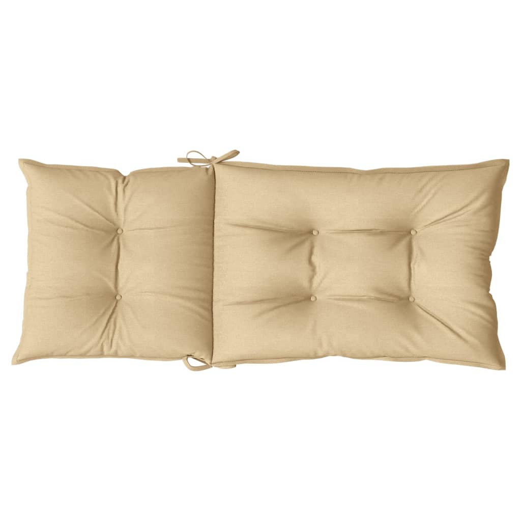 Hochlehner-Auflagen 4 Stk. Melange Beige Stoff Melange-Beige