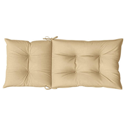 Hochlehner-Auflagen 4 Stk. Melange Beige Stoff Melange-Beige