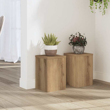 Pflanzenständer 2 Stk. Artisan- Holzwerkstoff Eiche