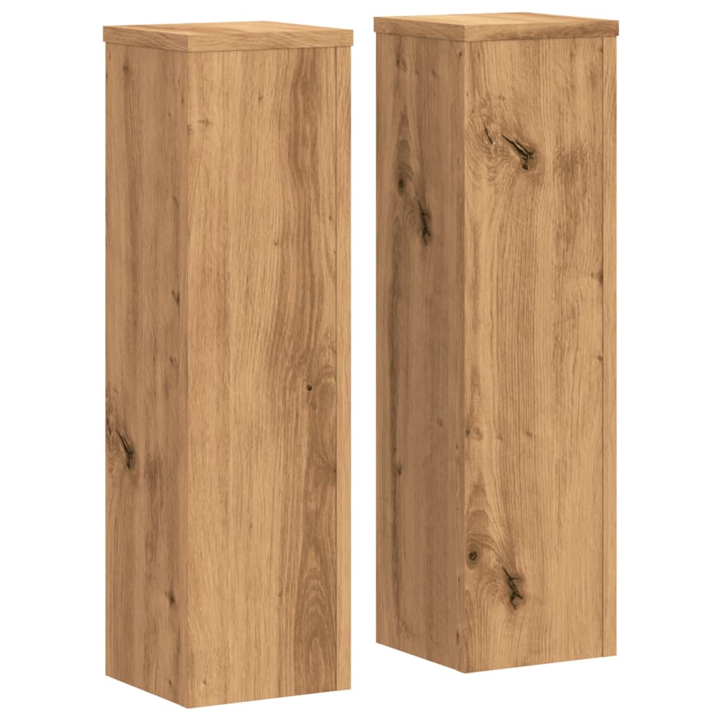 Pflanzenständer 2 Stk. Artisan- Holzwerkstoff Eiche