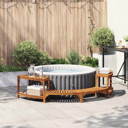 Whirlpool Umgebung Halb-Rund Braun