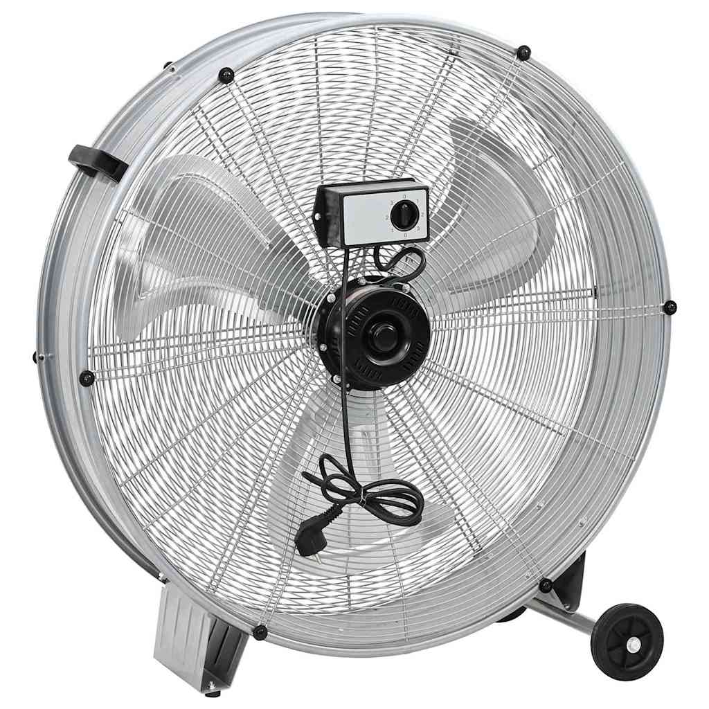Trommelventilator Mit Rad 79 X 37 X 82 Cm Aluminium