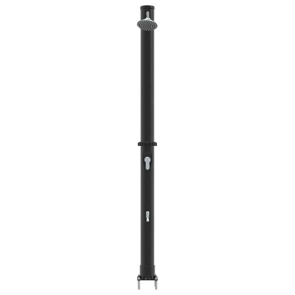 Außen Solardusche Schwarz 217 Cm Pvc Und Aluminium